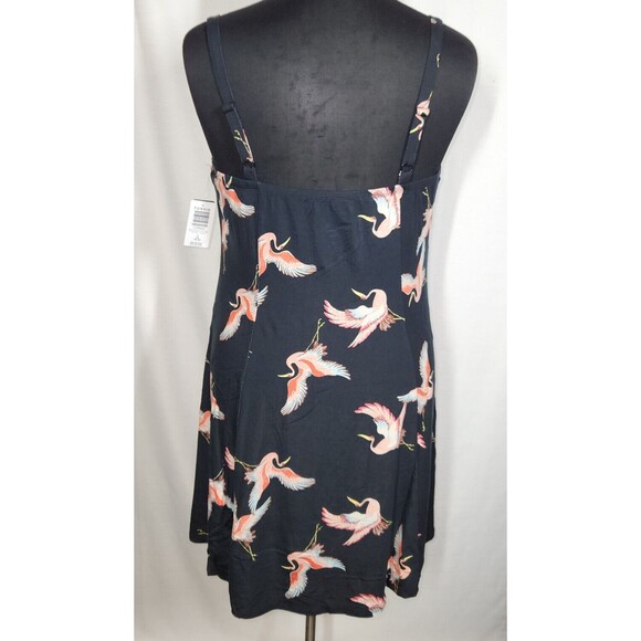 Torrid Super Soft Tropical Crane Bird Print Stretchy Flowy Short Dress Plus 1X - Picture 6 of 6